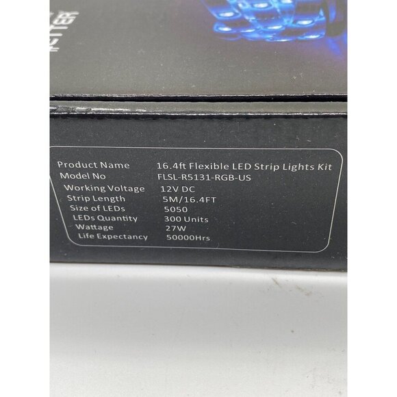 Led Strip Lights 16.4ft Flexible Waterproof Color Changing W/ Remote Control - Picture 4 of 6